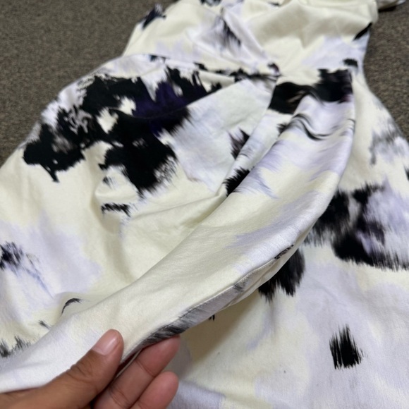 Lela Rose Watercolor Drape Front Dress - Picture 6 of 7